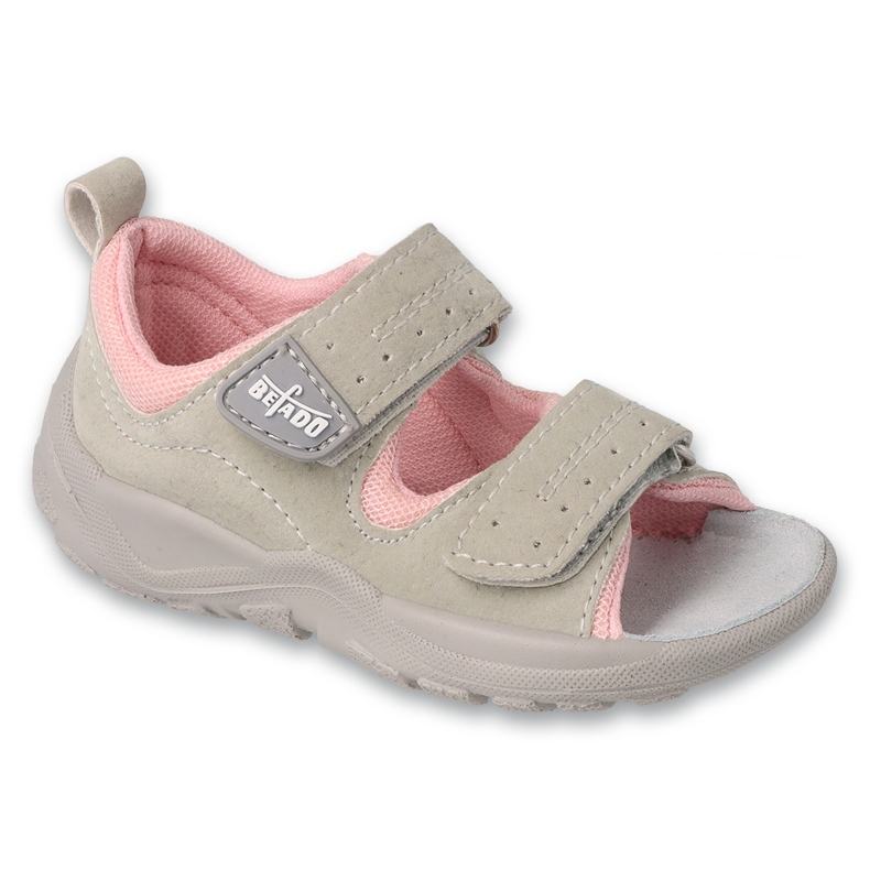 Befado children's shoes gray / pink 721P001 grey Befado children's shoes gray / pink 721P001 grey