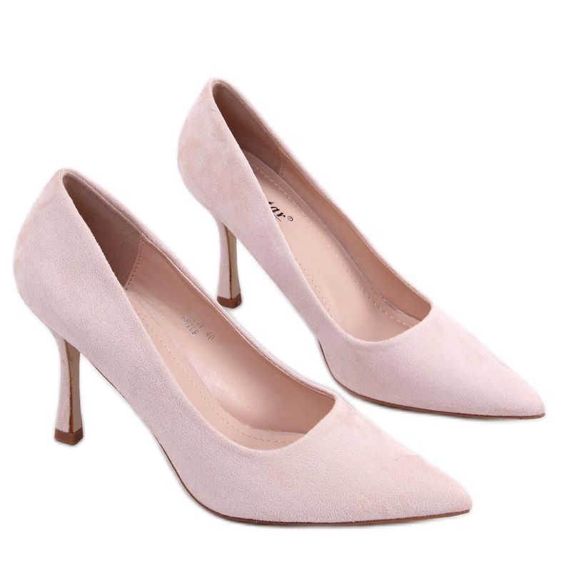 Women's suede Giorgia Beige stilettos