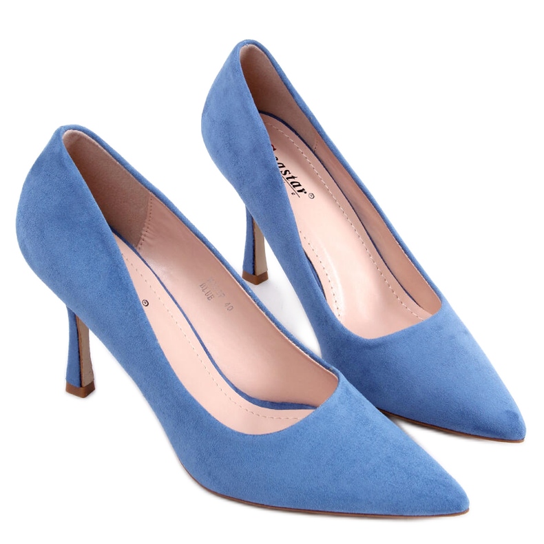 Women's suede Giorgia Blue stilettos Women's suede Giorgia Blue stilettos