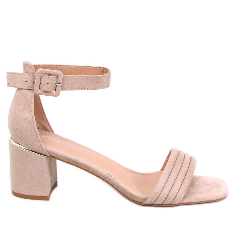 Rondeu Khaki women's high-heeled sandals beige