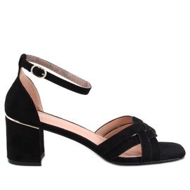 Sabines Black women's high-heeled sandals Sabines Black women's high-heeled sandals