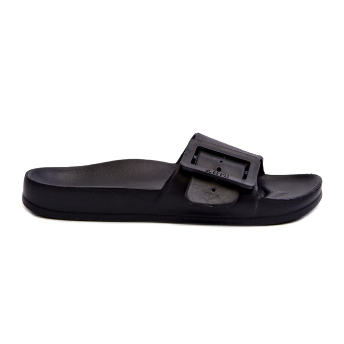 Women's Slippers Big Star with a Buckle Black FF274A389