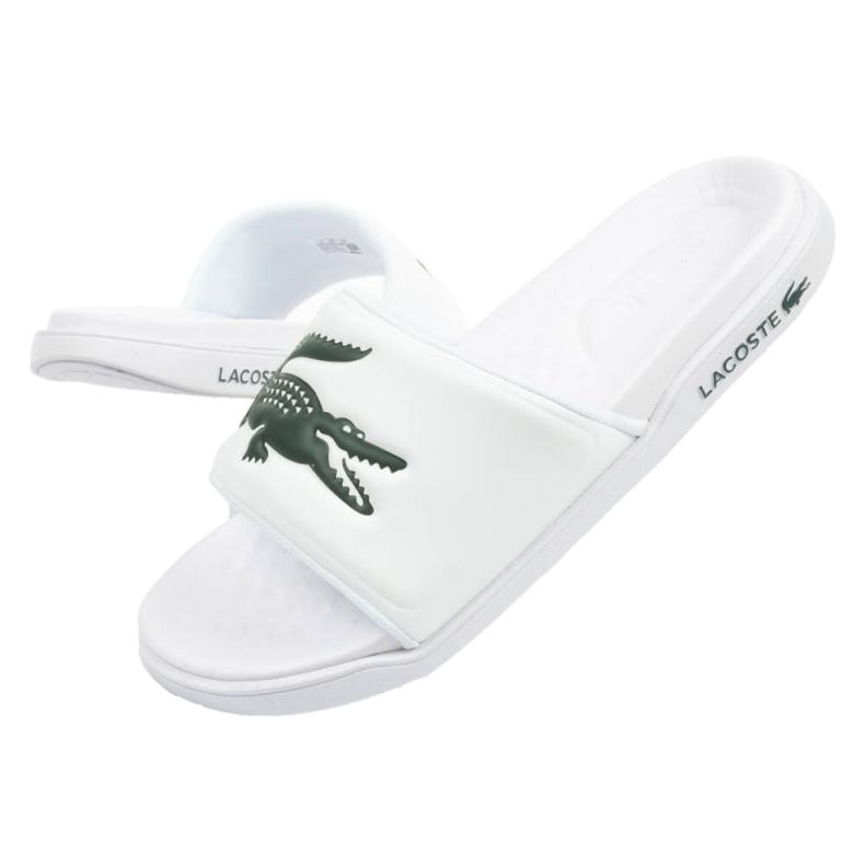 Lacoste Croco Dualiste 201R5 flip-flops 743CMA00201R5 white
