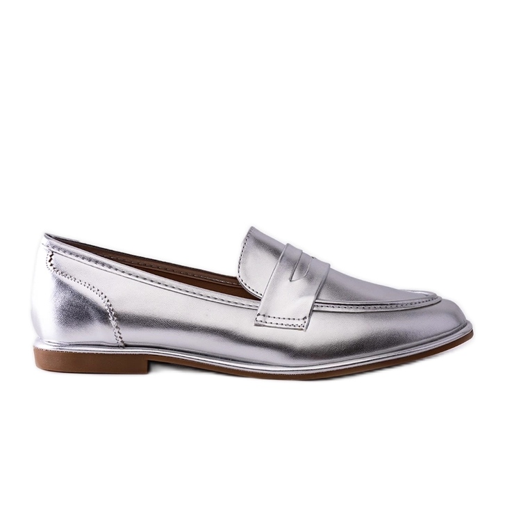 Palinka Silver Metallic Moccasins