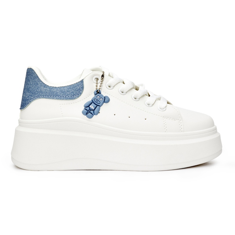Women's white platform shoes