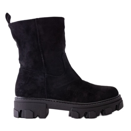 Black suede ankle boots Eleonira
