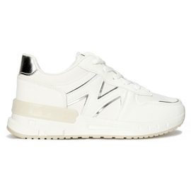 White comfortable women's sneakers