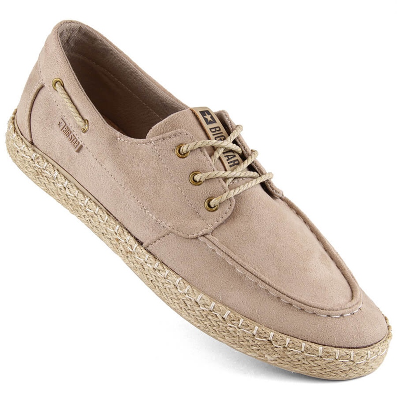 Men's Lace-Up Espadrilles Big Star NN174054 Beige