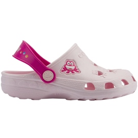 Coqui Little Frog clogs 8701-100-5536A/8701-100-5536 pink