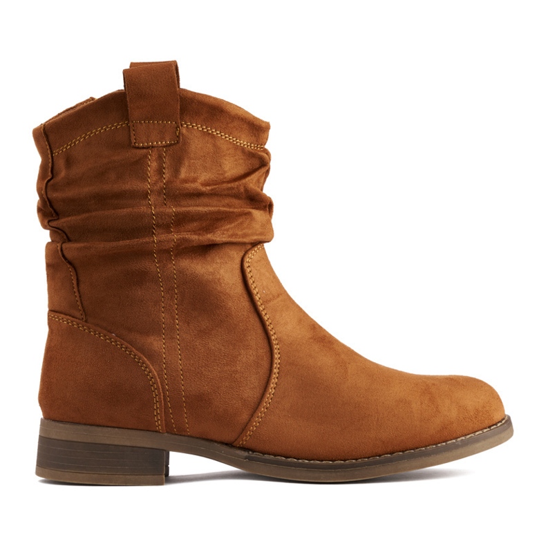 Women's brown suede ankle boots