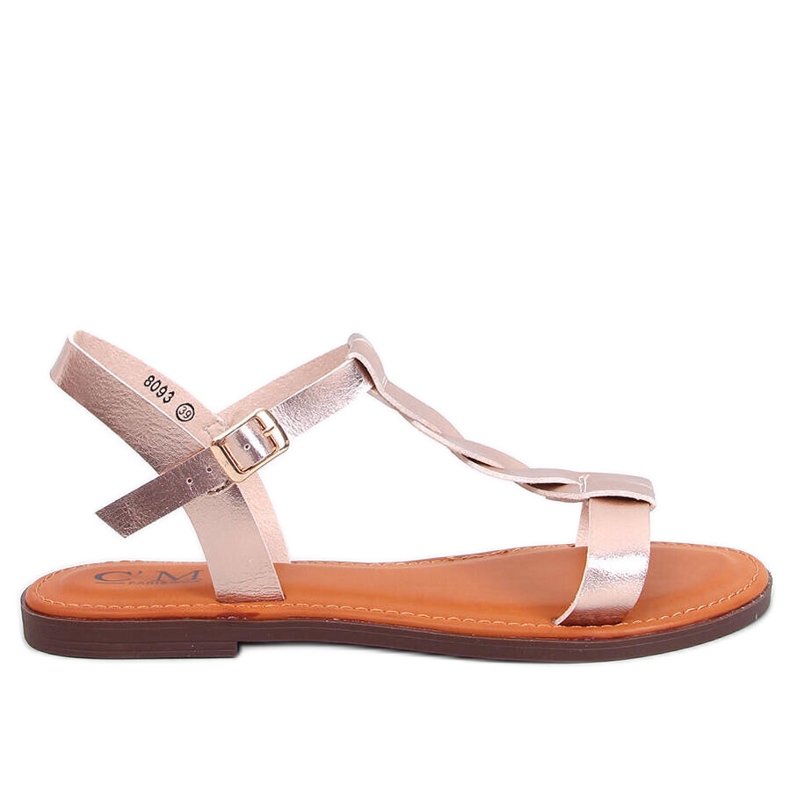 Pourta Champagne women's sandals golden