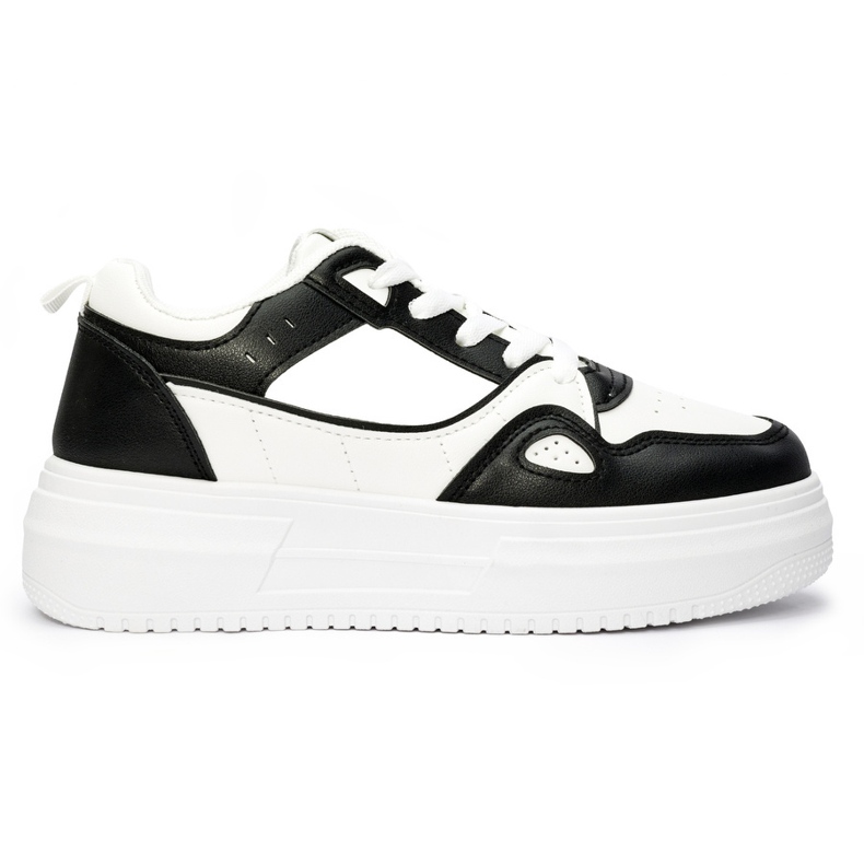 Black women's platform sports shoes