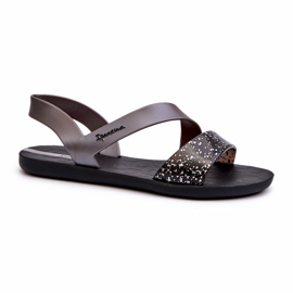 Women's Sandals 82429 Ipanema Vibe Sandal Fem Black and Silver