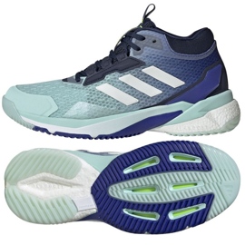Adidas Crazyflight 5 Mid IF9257 shoes blue Adidas Crazyflight 5 Mid IF9257 shoes blue