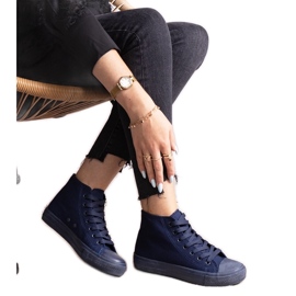 Navy blue Rafife high top sneakers Navy blue Rafife high top sneakers