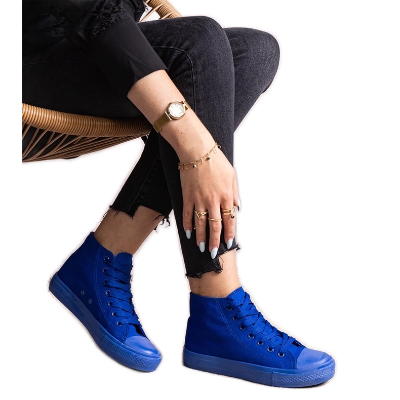 Blue Rafife high top sneakers