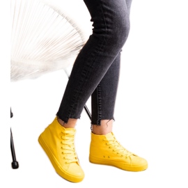 Rafife yellow high top sneakers