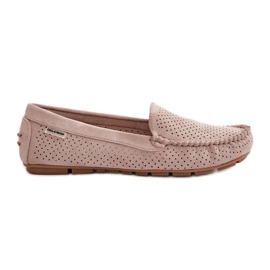 Women's Openwork Loafers Light Beige Rasirna
