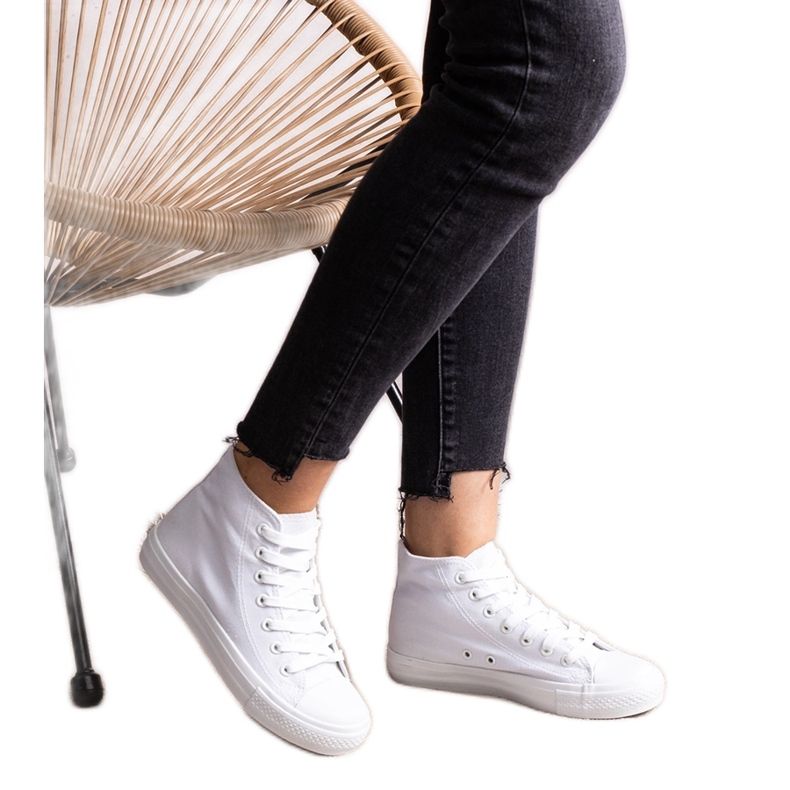 Rafife white high top sneakers