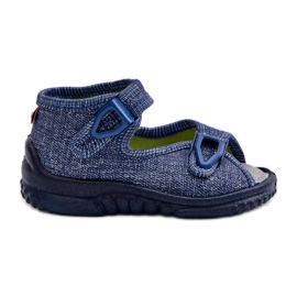 Lemigo Slippers Sandals Children Nel 310-06 Gokids Navy Blue