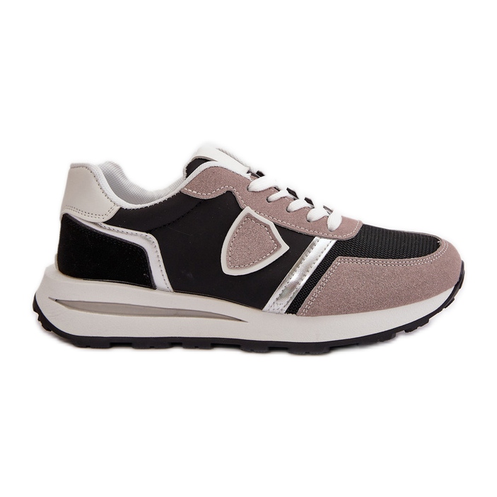 Women's Sneakers With Glitter Black Velaniela