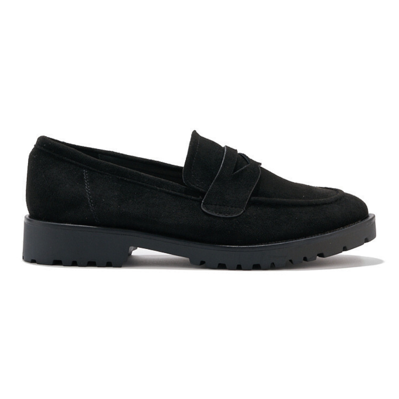 Women's black suede loafers Women's black suede loafers