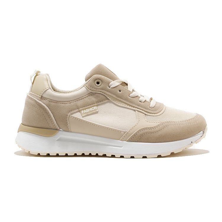 Women's beige sports shoes