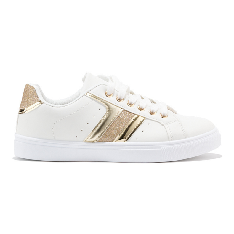 White women's sports shoes