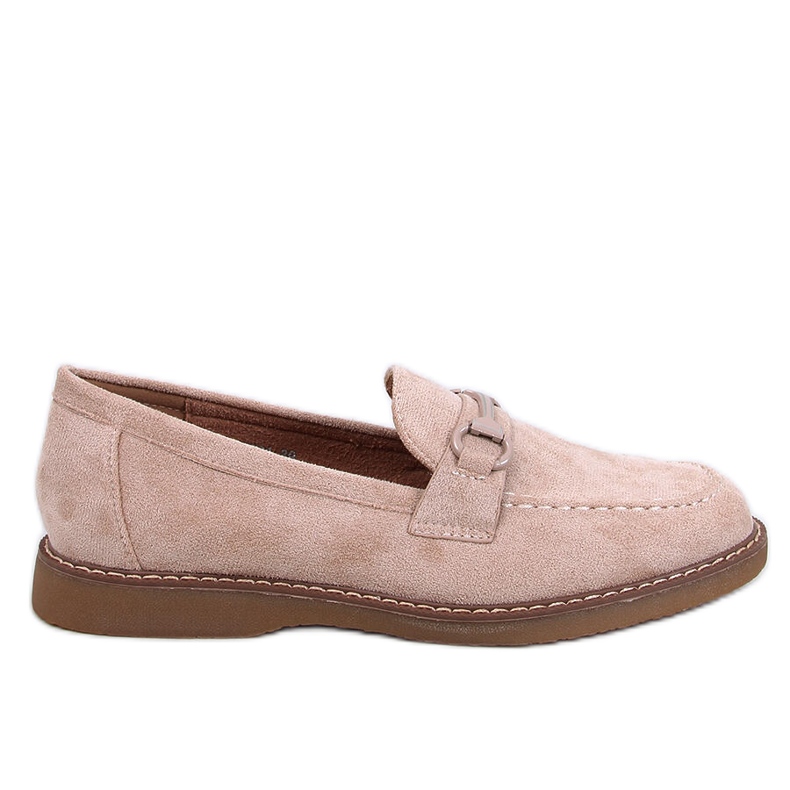 Vaux Khaki women's moccasins beige