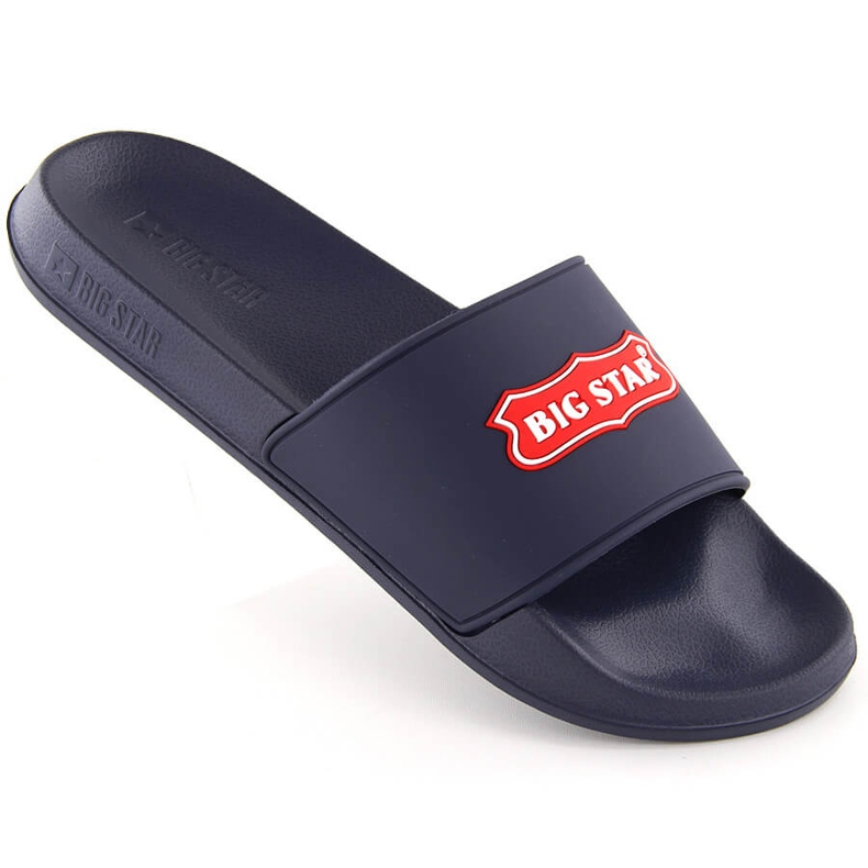 Navy blue sports flip-flops Big Star OO274039