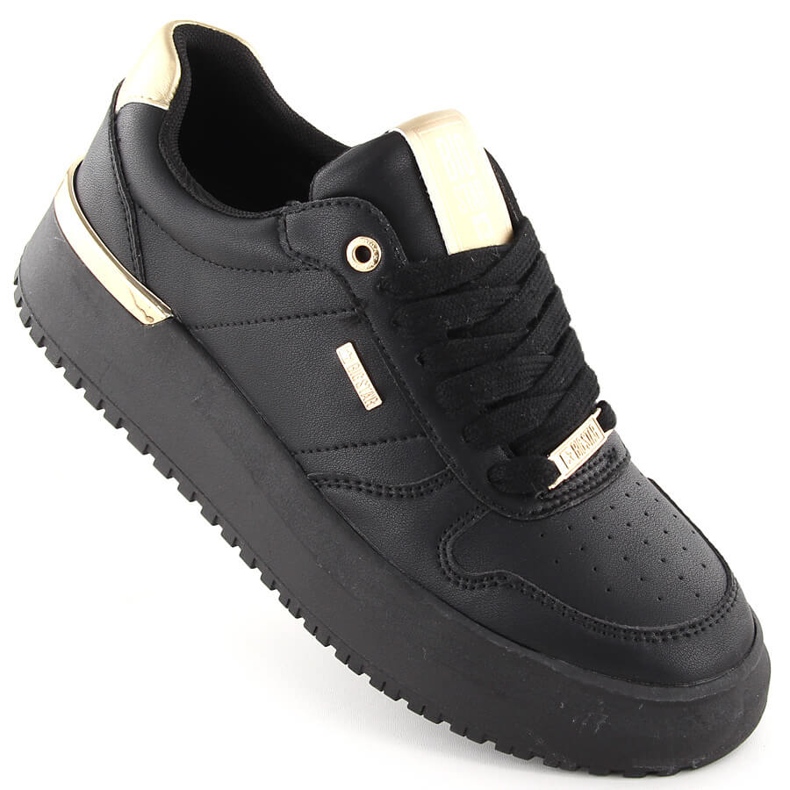 Black Big Star OO274758 women's lace-up sports shoes