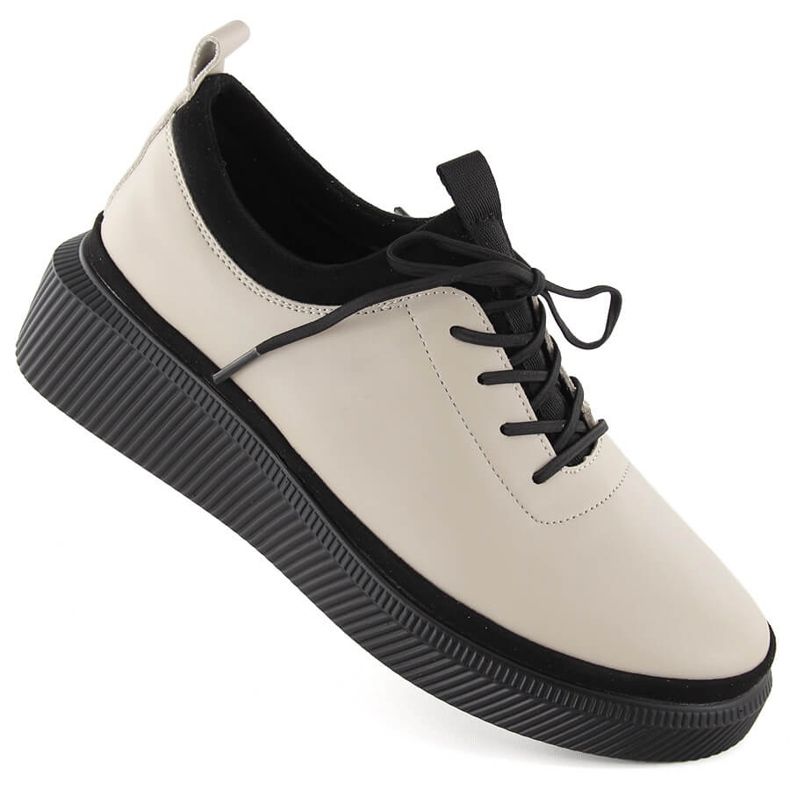 Women's leather slip-on shoes beige T.Sokolski J23-705