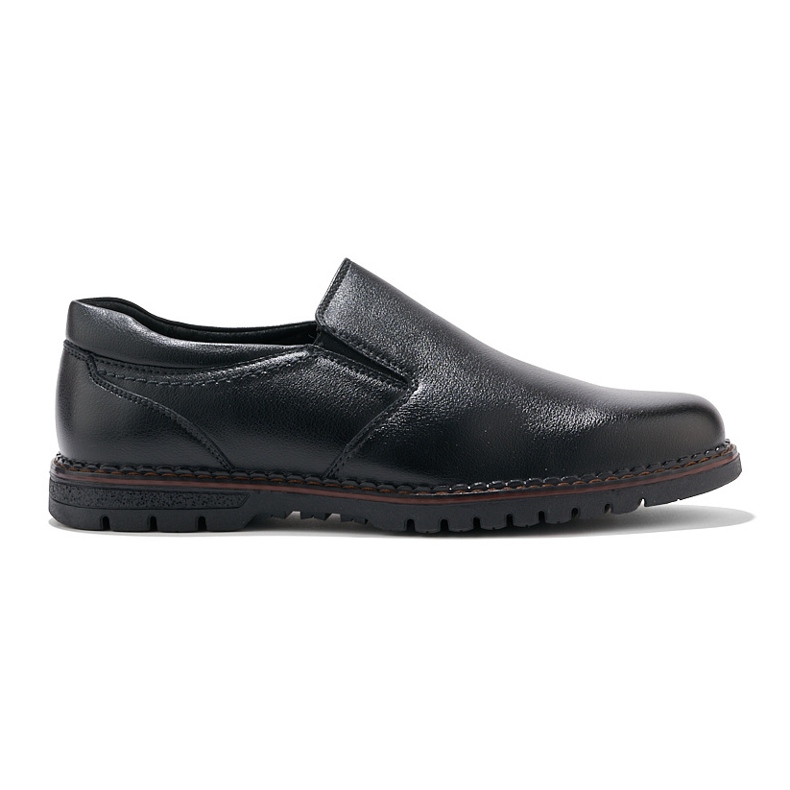 Men's Black Slip-On Shoes