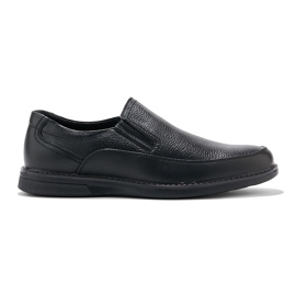 Men's black slip-on shoes