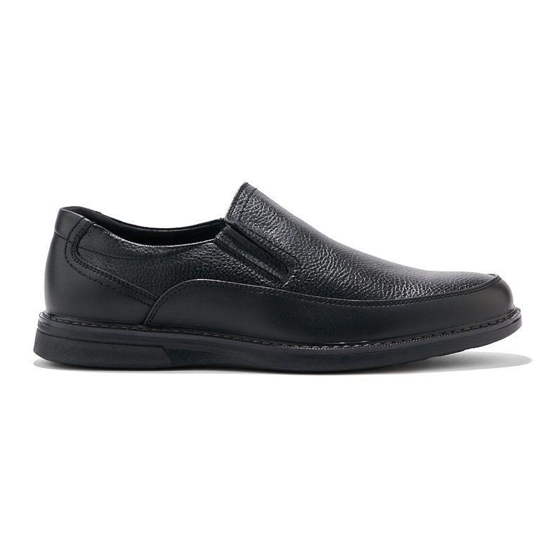 Men's black slip-on shoes