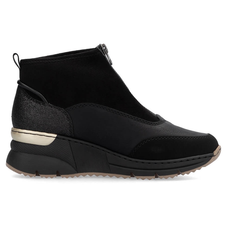 Women's ankle boots sneakers black Rieker N6361-00
