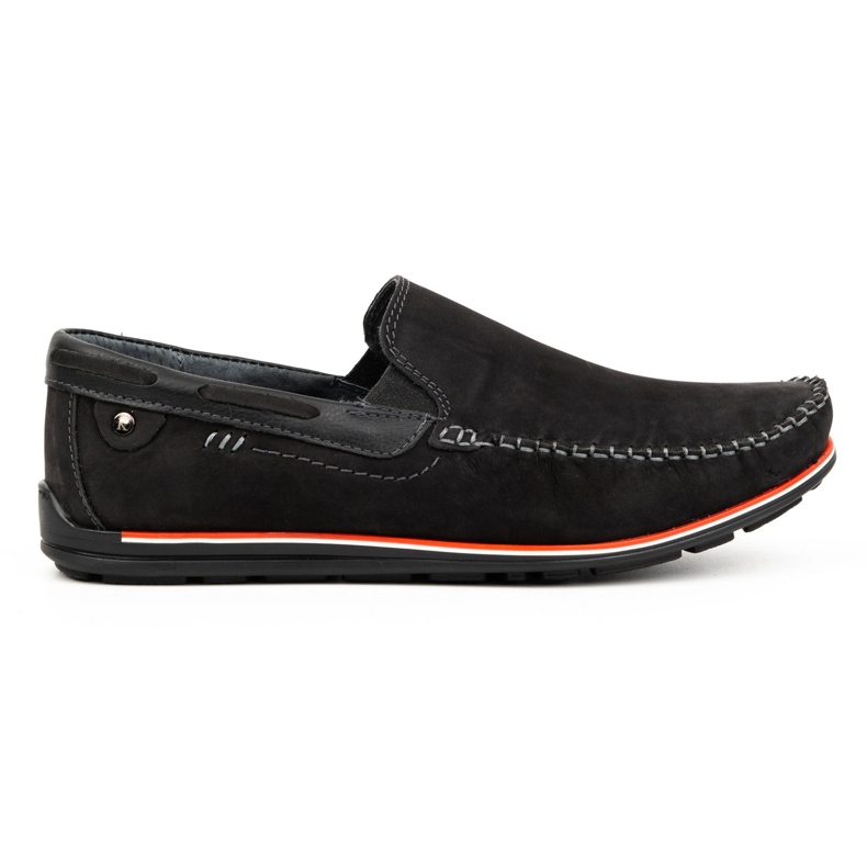 KOMODO Men's Leather Loafers 920K Black Nubuck KOMODO Men's Leather Loafers 920K Black Nubuck