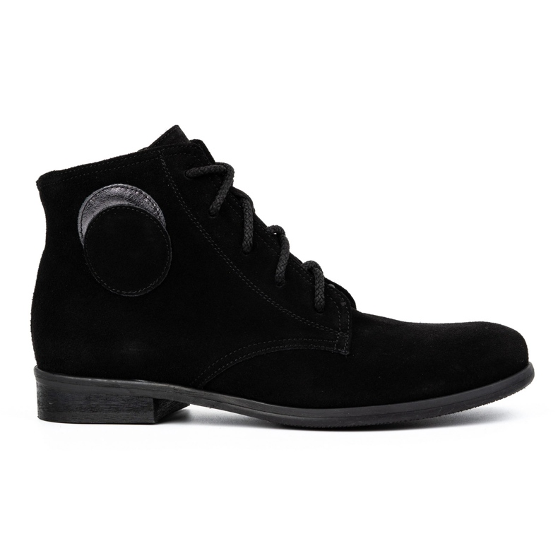 Olivier Women's suede insulated ankle boots 1024 black