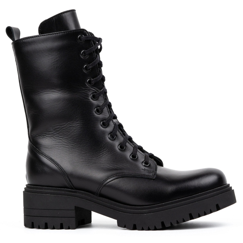 Olivier Women's high leather boots 1064 black