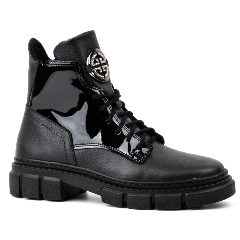 Olivier Winter boots insulated leather women's 1169 black Olivier Winter boots insulated leather women's 1169 black