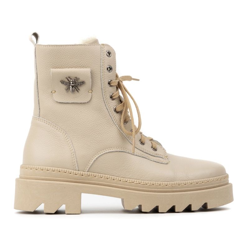 Olivier Winter insulated leather ankle boots for women 1186 beige Olivier Winter insulated leather ankle boots for women 1186 beige