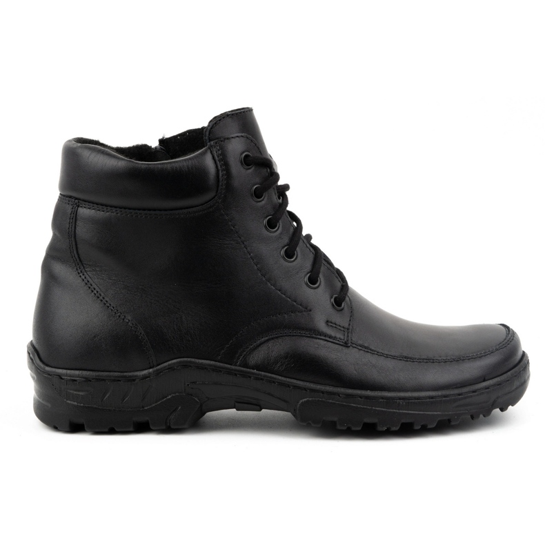 WASAK Men's shoes insulated ankle boots leather Polish 0151W black
