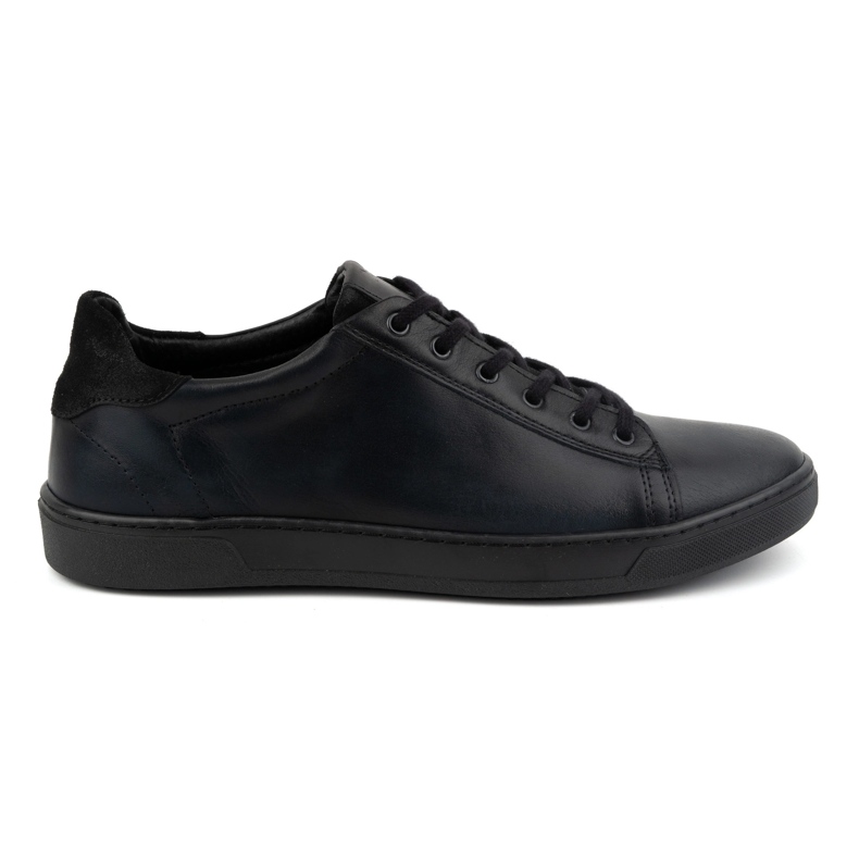 Olivier Men's leather lace-up shoes 472KNT black