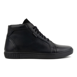 Olivier Men's leather shoes Chelsea boots sneakers high 427KNT black Olivier Men's leather shoes Chelsea boots sneakers high 427KNT black