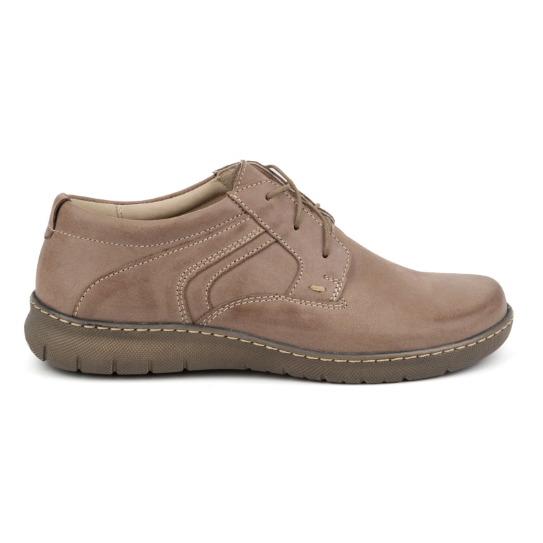 Olivier Women's leather half-boots 0819 dark beige Olivier Women's leather half-boots 0819 dark beige