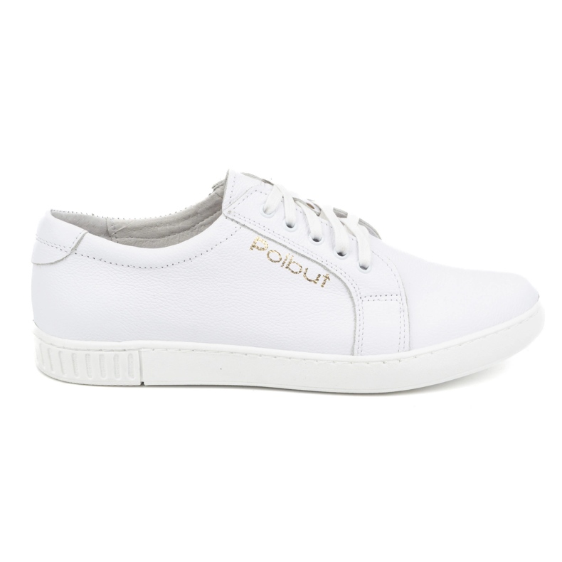 Polbut Men's leather half-boots 320/2 white Polbut Men's leather half-boots 320/2 white