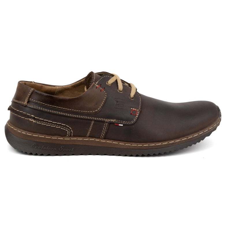 Olivier Men's Leather Casual Shoes Model 308GT Brown Olivier Men's Leather Casual Shoes Model 308GT Brown