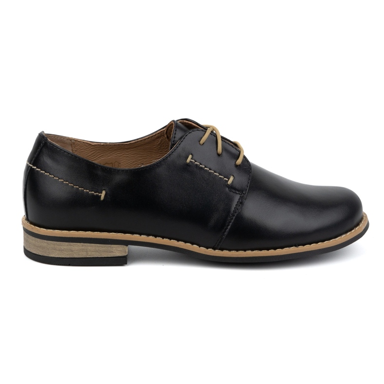 WASAK Women's leather lace-up shoes 0393W black