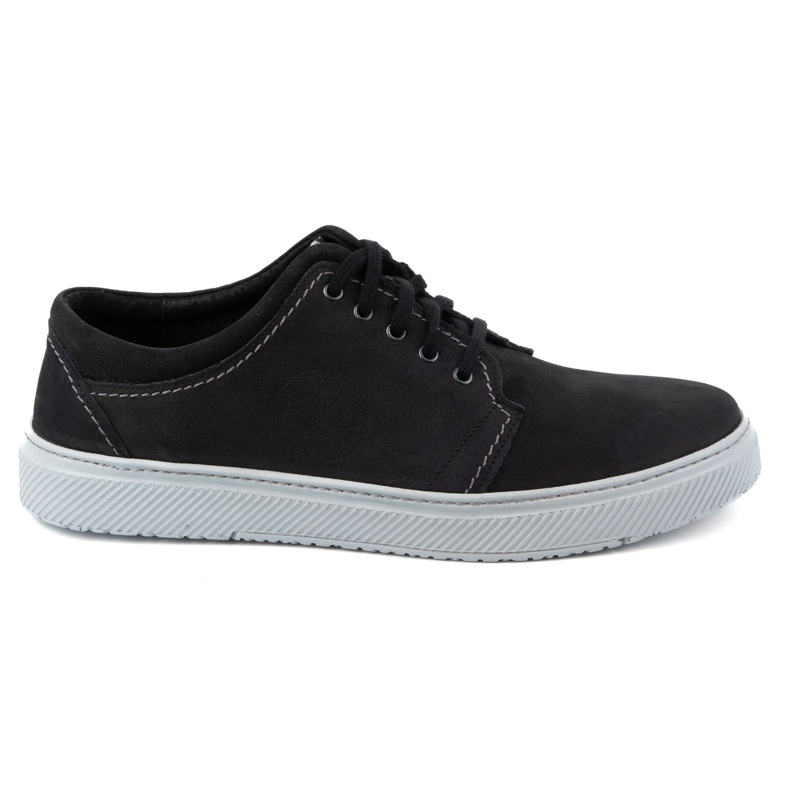 Joker Men's casual leather shoes 894J black gray