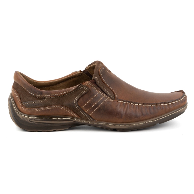 KOMODO Men's shoes leather moccasins 627K brown KOMODO Men's shoes leather moccasins 627K brown